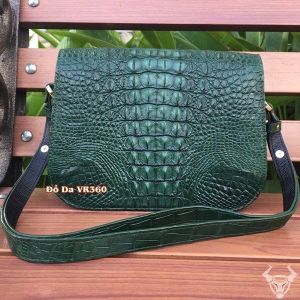 "Kết hợp hoàn hảo giữa thời trang và chất lượng: Túi đeo chéo nữ da cá sấu thật ME1404"