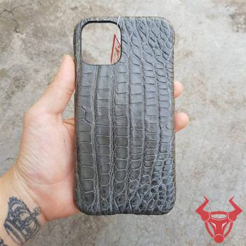 Ốp Lưng Da Cá Sấu Iphone 11 Màu Xám OD1508