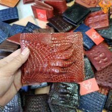 Bóp Ví Da Cá Sấu Nam Bàn Tay VB0406