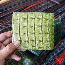Bóp Ví Da Cá Sấu Xanh Rêu VB1401