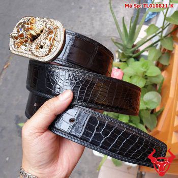 Dây Lưng Da Cá Sấu Bọc Viền Liền 4cm TL010811-K