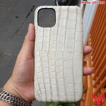 Ốp Lưng Cá Sấu IP 11 Promax Bạch Tạng OD16A8