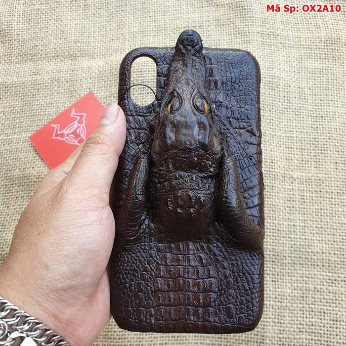 Bảo vệ chiếc iPhone XR của bạn với ốp lưng cá sấu đầu cá nâu đen OX2A10