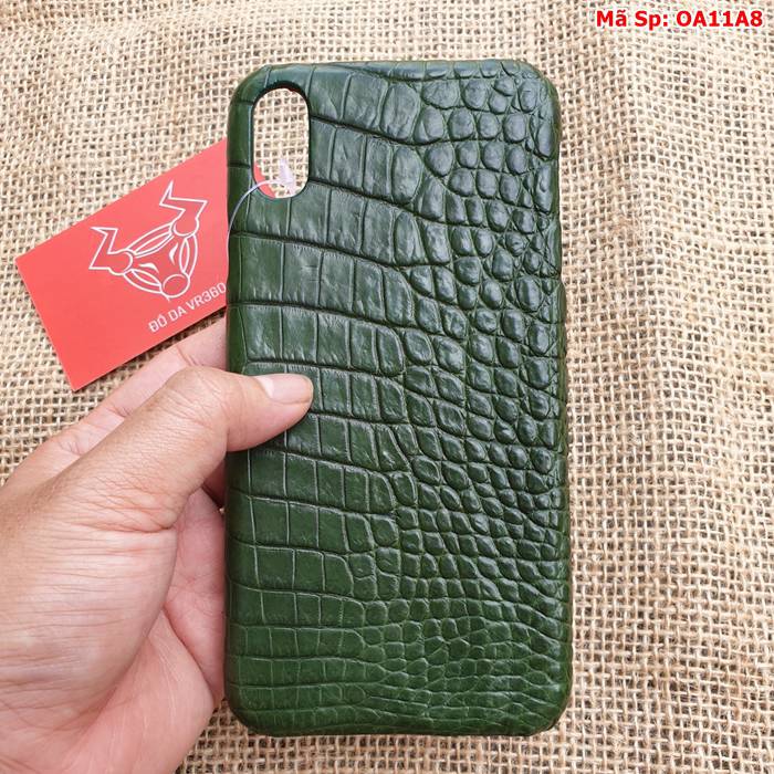 Ốp lưng cá sấu XS Max xanh lá oa11a8 - Sự bảo vệ lịch lãm cho chiếc điện thoại của bạn