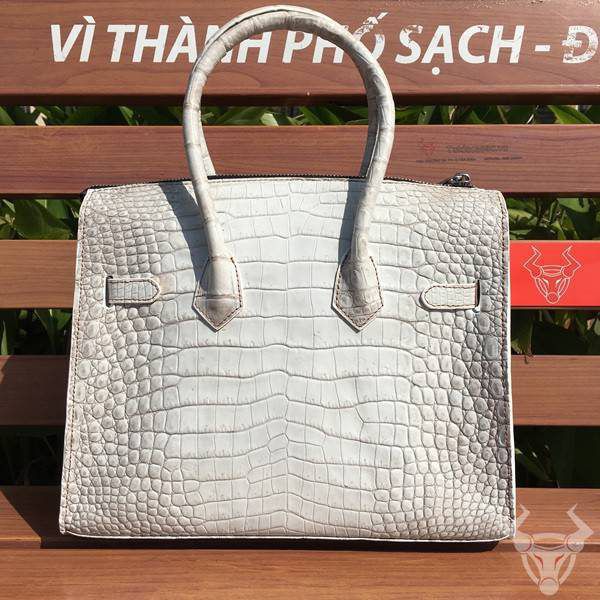 Túi Hermes Birkin Da Cá Sấu Bạch Tạng Sbt01 | Amaytinhbang