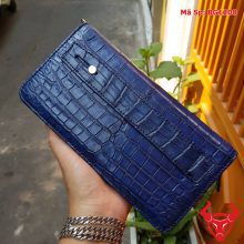 Ví Da Nam Cầm Tay Cá Sấu Xanh Navy BG1208