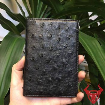 Ví Đựng Passport Đà Điểu Màu Đen VZ01D3