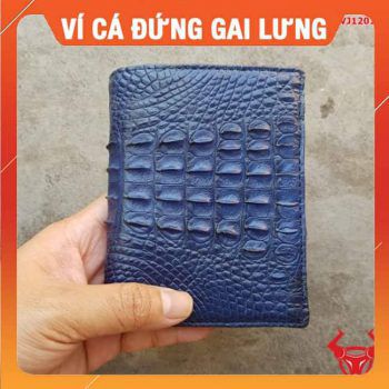 Bóp Nam Da Cá Sấu Form Đứng Gai Lưng