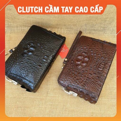 Clutch Cầm Tay Da Cá Sấu Cao Cấp CI