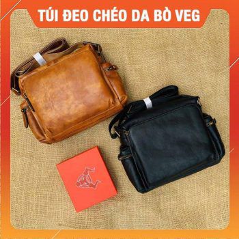 Túi Đeo Chéo Form Ngang Da Bò VEG C2