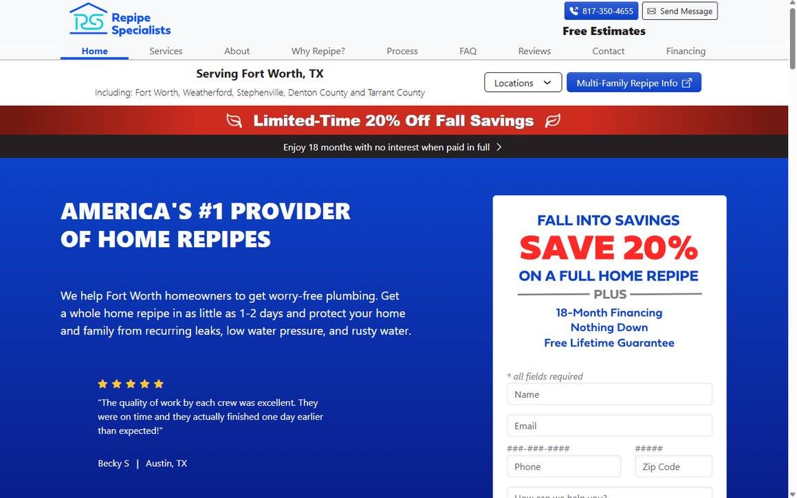 Fort Worth Repipe – fort-worth.repipe.com