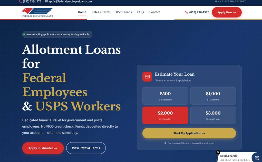 Federal Employee Loans – federalemployeeloans.com