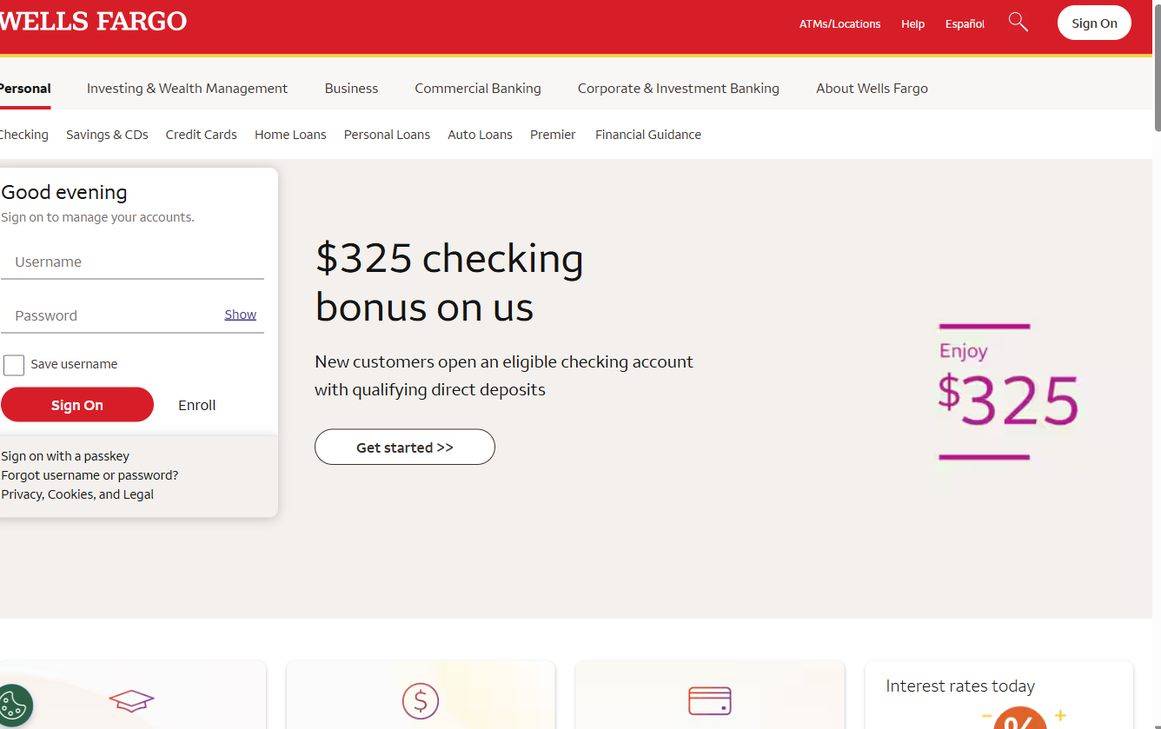 Wells Fargo – wellsfargo.com