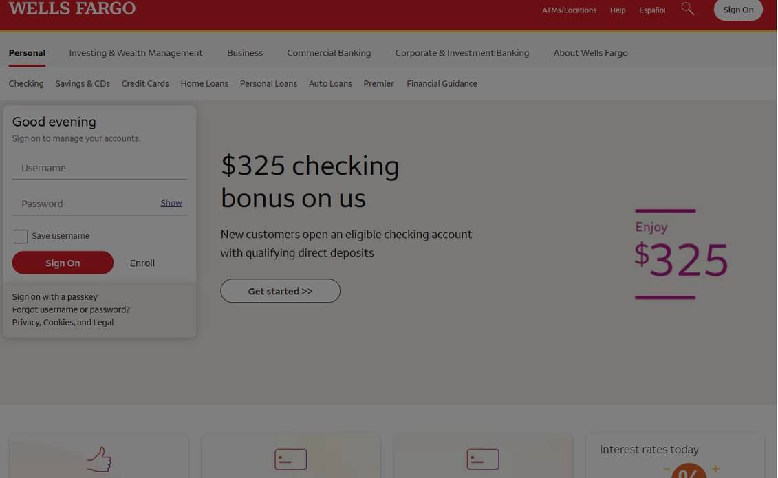 Wells Fargo – wellsfargo.com