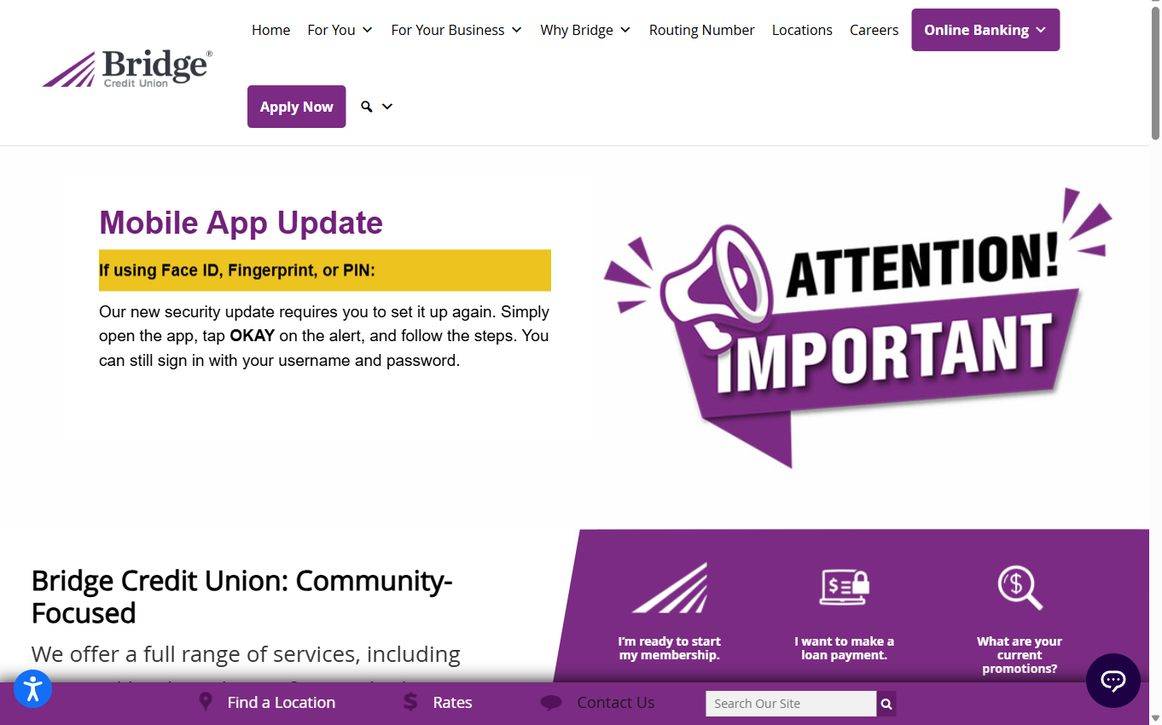 Bridge Credit Union – bridgecu.com